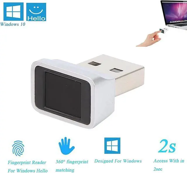 Alt view image 6 of 7 - USB Fingerprint Reader, Type?C Security Key Portable Password?free Login for Computer Laptop Desktop Password-Free and File Encryption