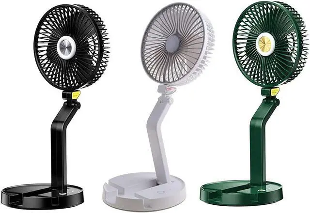 Alt view image 2 of 7 - Foldaway Fan Rechargeable Fan Ultra Lightweight Portable Compact Extendable fan Foldaway Fan Rechargeable Fan Foldable Fan small fan usb fan battery operated fan portable fan mini fan usb desk fan fan
