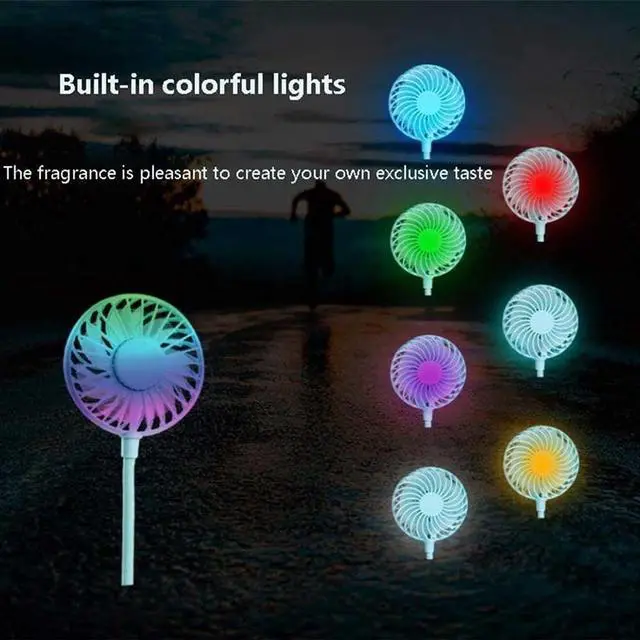 Alt view image 4 of 6 - Portable Neck Fan, Wearable Sports Neck Personal Fan Handsfree USB Fan Rechargeable, Necklace Fan with Dual Wind Head 3 Speeds for Traveling Sport Outdoor Camping Office Low Noise Design