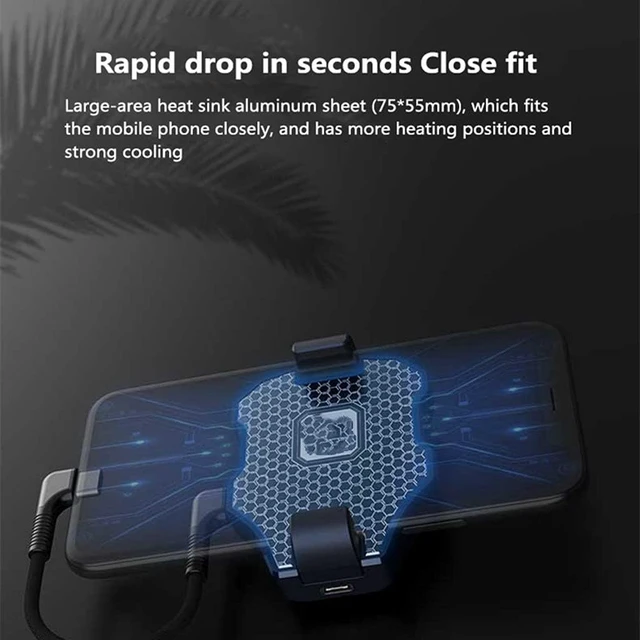Alt view image 5 of 6 - 1 Pcs Universal Semiconductor Mobile Phone Cooler Phone Heat Sink Radiator Cooling Fan
