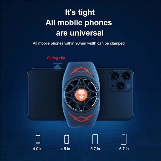 Alt view image 3 of 7 - LISAQ Mini USB Fan, Mobile Phone Cooling Fan Game Cooler Phone Cool Heat Sink Universal Mobile Phone USB Game Cooler System Cooling Fan