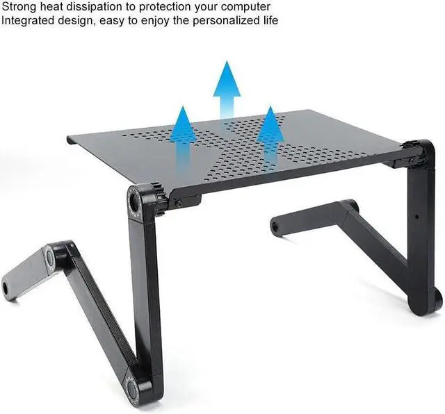 Alt view image 4 of 4 - 360° Adjustable Laptop Notebook PC Desk Table Stand Portable Bed Tray Sofa Couch Lapdesk Coffee Table Laptop Stand Lap Desk Folding Desk Laptop Desk Serving Tray Desk Bed Tray Decorative Tray