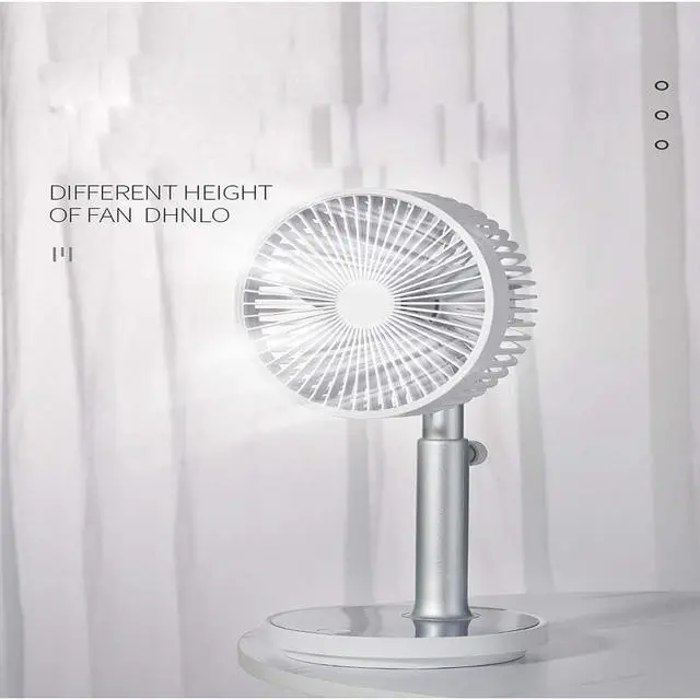 Alt view image 3 of 7 - Mini Clip on Desk Fan, USB Ventilator Draagbare Handheld Kleine Ventilator USB Fan 2000mAh Opladen Desktop Mini Portable Desktop Fan Desktop Outdoor Fan Voor Home Office,Gray