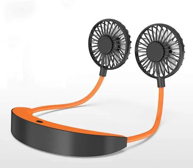 Alt view image 2 of 5 - Mini Portable Neck Fan Hands-Free USB Fan with 3 Speeds 360° Adjustable Personal Fan Wearable, Strong Wind, Rechargeable