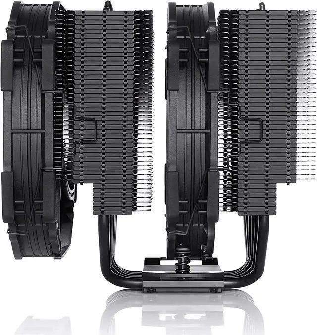 Alt view image 4 of 7 - Noctua NH-D15S chromax.Black CPU Cooler with NA-HC4 chromax.White Heatsink Covers