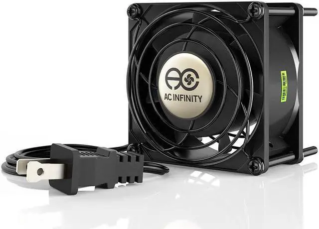 Main image of AC Infinity AXIAL 8038, Quiet Muffin Fan, 120V AC 80mm x 38mm Low Speed, UL-Certified for DIY Cooling Ventilation Exhaust Projects
