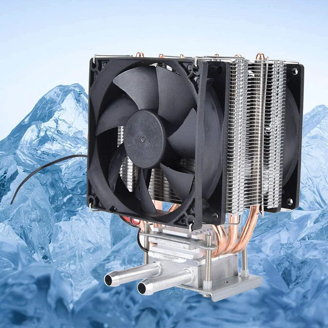 Alt view image 6 of 7 - 12V DIY Thermoelectric Peltier Refrigeration Cooling System Kit Water Cooling System Cooler Device with Fan for Computer
