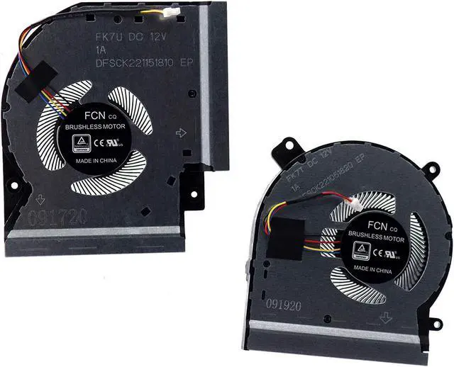 Main image of Deal4GO CPU Cooling Fan DFSCK221051820 w/GPU Cooler DFSCK221151810 Set for ASUS ROG Strix Scar II GL504 GL504G GL504GS GL504GM GL504GV GL504GW