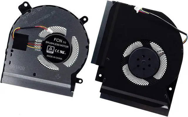 Alt view image 3 of 5 - Deal4GO CPU Cooling Fan DFSCK221051820 w/GPU Cooler DFSCK221151810 Set for ASUS ROG Strix Scar II GL504 GL504G GL504GS GL504GM GL504GV GL504GW