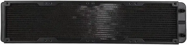 Alt view image 2 of 6 - Computer Water Cooling Radiator 18-Tubes Heat Exchanger Radiator, Metal Heat Exchanger for Professional Electronic Instruments, Black Metal Water Cooling