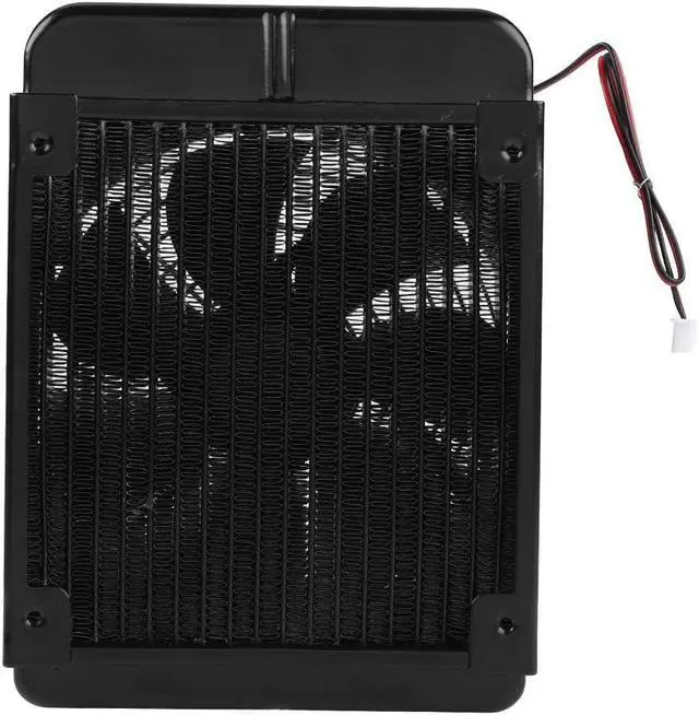 Alt view image 5 of 7 - CPU Radiator Fan , DC12V CPU Water Cooling Radiator G1 ,4 Thread Heat Row Radiator with Fan 18 Tubes 120 ,360mm Radiator CPU Liquid Cooler for computer CPU water cooled 120mm