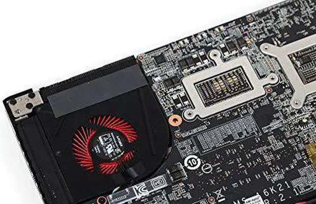 Alt view image 6 of 7 - HK-part Fan Replacement for MSI GS63VR Series GS63VR 6RF GS63VR 7RF GS63VR Stealth Pro MS-16K2 MS-17B1 BS5005HS-U2L1 BS5005HS-U2F1 Gpu CPU Cooling Fan
