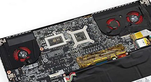 Alt view image 4 of 7 - HK-part Fan Replacement for MSI GS63VR Series GS63VR 6RF GS63VR 7RF GS63VR Stealth Pro MS-16K2 MS-17B1 BS5005HS-U2L1 BS5005HS-U2F1 Gpu CPU Cooling Fan