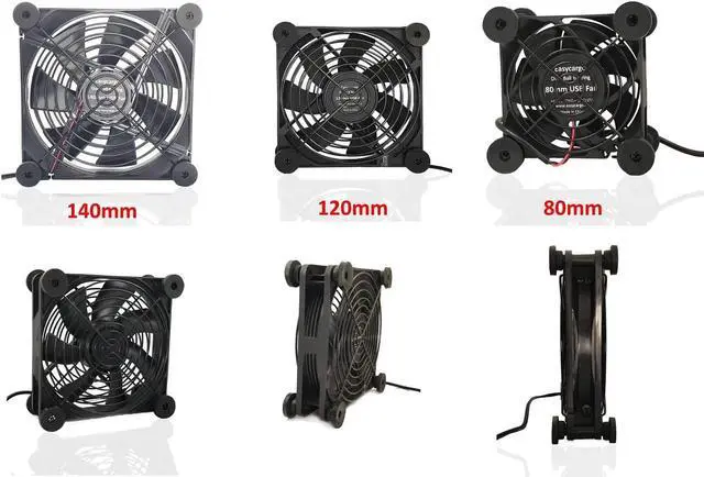 Alt view image 6 of 6 - Easycargo Fan Anti Vibration Pads, Fan Damper for Noise Reduction, Silicone Damper for Low Noise Fan 80mm, 92mm, 120mm, 140mm (Black 16-Pack)