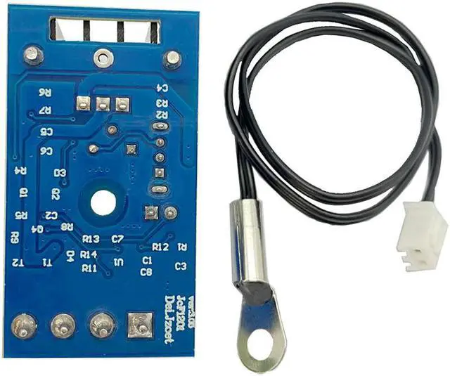 Alt view image 7 of 7 - DC 12V 1A Automatic PC CPU Fan Temperature Control Speed Controller Case Fan Speed Governor with Sensor for 2 3 4 Wire Fan