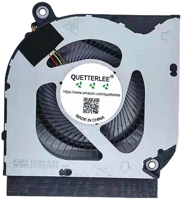 Alt view image 5 of 7 - Replacement New Laptop CPU+GPU Cooling Fan for Acer Predator AN515-55 AN515-44 AN515-56 AN515-57 AN515-45 AN517-41 AN517-52 AN517-53 AN517-54 N20C1 AN715-52 Series FMAQ+ FML9 DC5V 0.5A Fan