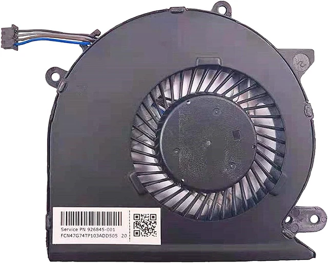 Alt view image 2 of 5 - Replacement New CPU Cooling Fan for HP Pavilion 15-CD 15-cd027ax 15-cd028ax 15-cd029ax 15-cd073tx 15-cd075tx 15-cd040wm 17-AR 17-AR007CA 17-AR050WM TPN-Q190 TPN-Q192 Series 926845-001 Fan