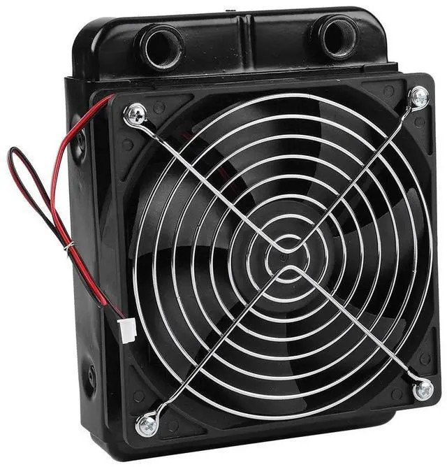 Alt view image 6 of 7 - CPU Water Cooling Radiator G1/4 Thread Heat Row Radiator with Fan 18 Tubes (120mm)