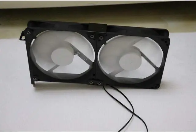 Alt view image 4 of 5 - E-outstanding 1-Pack Dual Fan Mount Rack PCI Slot Bracket for Video Card DIY Support 9cm/12cm Fan Computer Radiator Holder