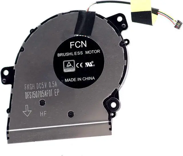 Alt view image 6 of 6 - Deal4GO CPU Cooling Fan DFS150705BR0T FKJH w/GPU Fan Set DFS150705AF0T FKGH Replacement for Lenovo Yoga 530-14 530-14IKB 530-14ARR Flex 6-14