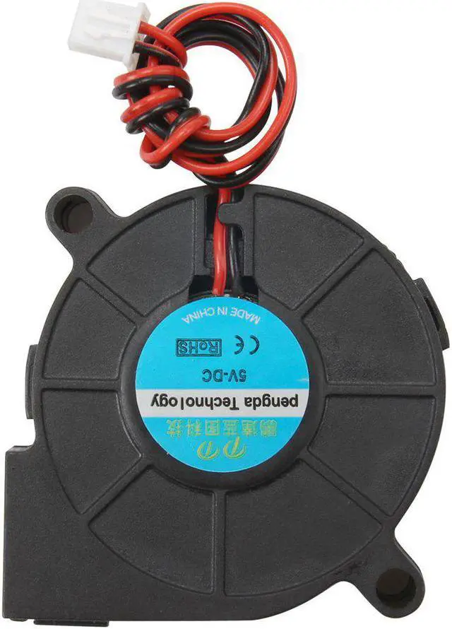 Alt view image 2 of 3 - 5Pcs Black Brushless DC Cooling Blower Fan 5015S 5V 0.1-0.3A 50x15mm