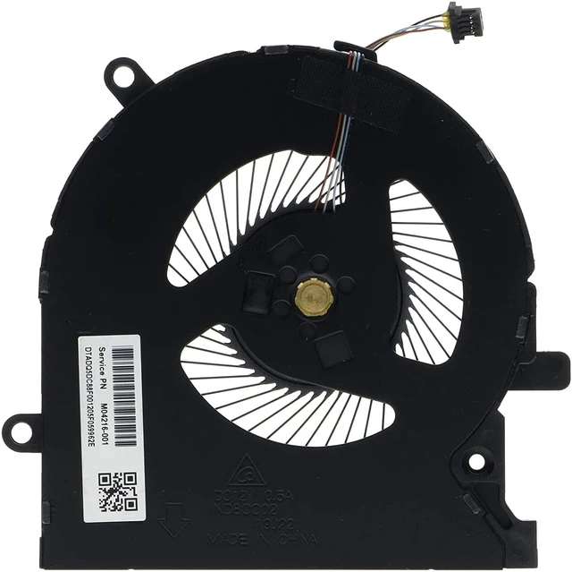 Alt view image 6 of 7 - CPU & GPU Cooling Fan for HP Omen 15-EK Series, 7mm Length, 12V DC, 0.6W, 4000RPM, 41dB, Compatible with Laptop