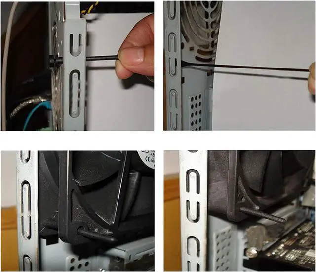 Alt view image 7 of 7 - AUEAR, 50 Pack Pack Case Fan Soft Silicone Anti Noise Reducing Vibration Screws Fan Rivet Mouting for Pack Case Fan or CPU Fan