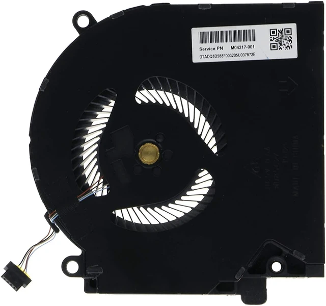 Alt view image 7 of 7 - CPU & GPU Cooling Fan for HP Omen 15-EK Series, 7mm Length, 12V DC, 0.6W, 4000RPM, 41dB, Compatible with Laptop