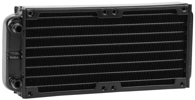 Alt view image 5 of 7 - Pl280A CPU Cooler, Cooling, Performance Heat Exchanger with 8 Flat Tube, Vacuum Aluminum Brazing Sealing Process, Black Oxidation Paint,