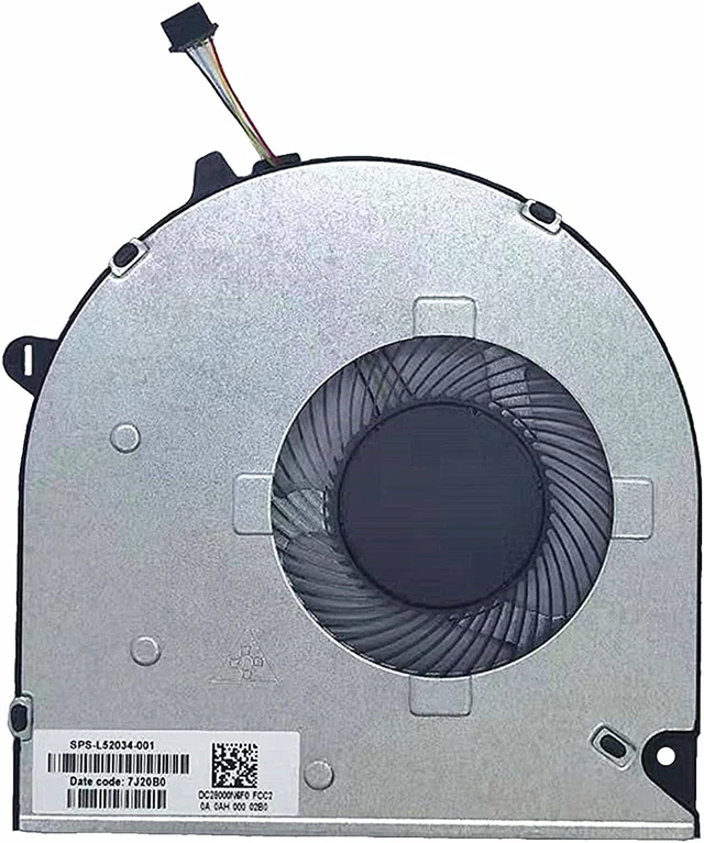 Alt view image 2 of 3 - New CPU Cooling Fan for HP Pavilion 15-DU 15-DW 15-GW 15S-DU 15S-DY 15S-GU 15S-GY 15S-GR 15-DW0043DX 15s-du0096tu 15s-du0002TX 255 G8 250 G8 250 G9 TPN-C151 TPN-C139 Series L52034-001 FLG0 Fan