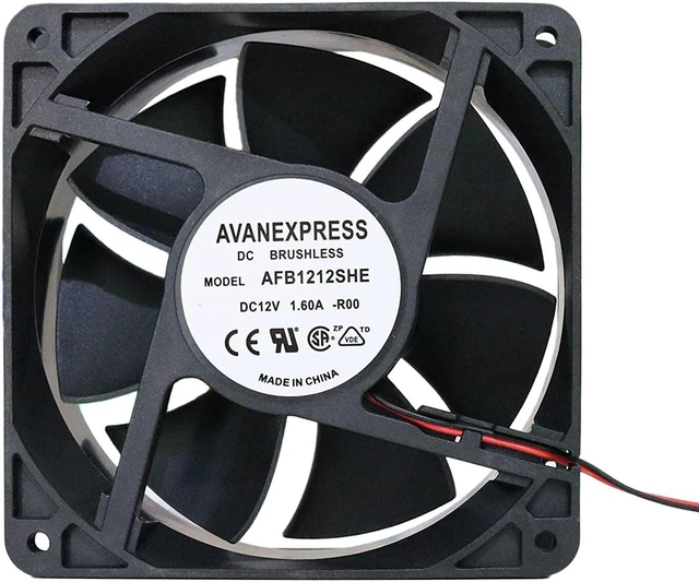 Main image of Twinklebay 120 x 38mm Cooling Fan, Replacement for AFB1212SHE High CFM 12038 Coo
