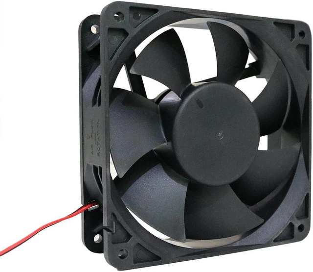 Alt view image 2 of 6 - Twinklebay 120 x 38mm Cooling Fan, Replacement for AFB1212SHE High CFM 12038 Coo