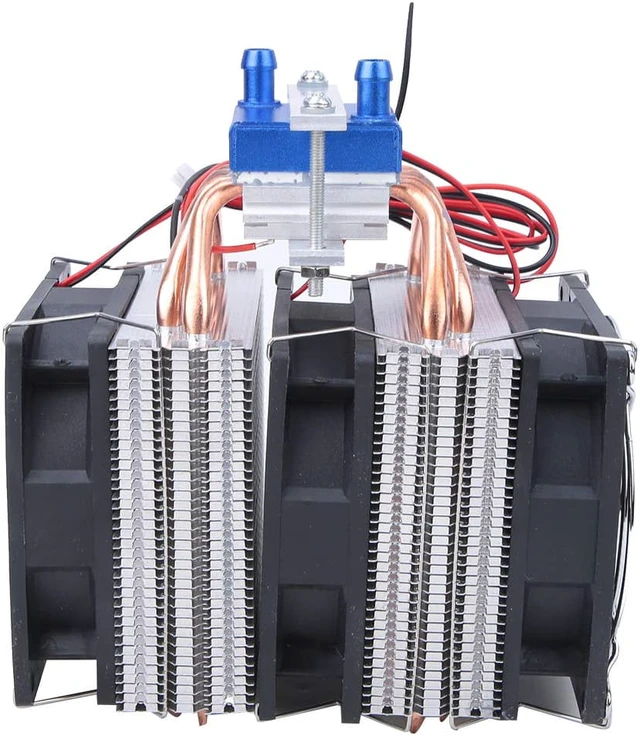 Alt view image 2 of 7 - TANIQIACa DIY Water Cooling System Semiconductor Cooler Device 12V Low Capacity High Efficiency Water Cycle System with Custom Chip and Copper Tubes