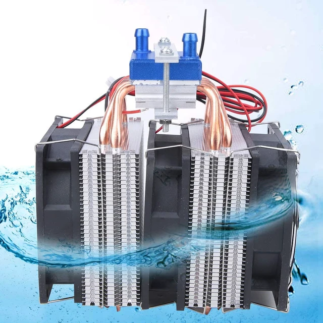 Alt view image 6 of 7 - TANIQIACa DIY Water Cooling System Semiconductor Cooler Device 12V Low Capacity High Efficiency Water Cycle System with Custom Chip and Copper Tubes