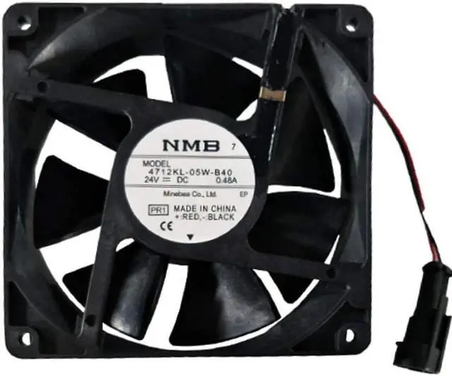 Main image of NMB-MAT Fan 4712KL-05W-B40 PR1 24V 0.48A 120 X120 X38MM 2 Lines for ABB Frequency Inverter Cooling Fans