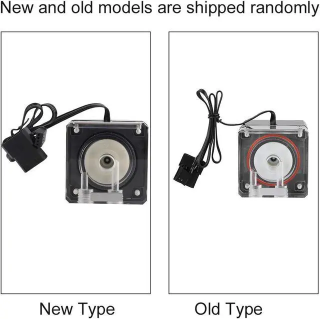 Alt view image 4 of 7 - Pc Integrated Water Cooling Pump,with Pwm Speed Control,Acrylic Abs Silent Pump Unit,G1 4 Thread D Port 4 Pin Interface for Computer Liquid Cooling Systems