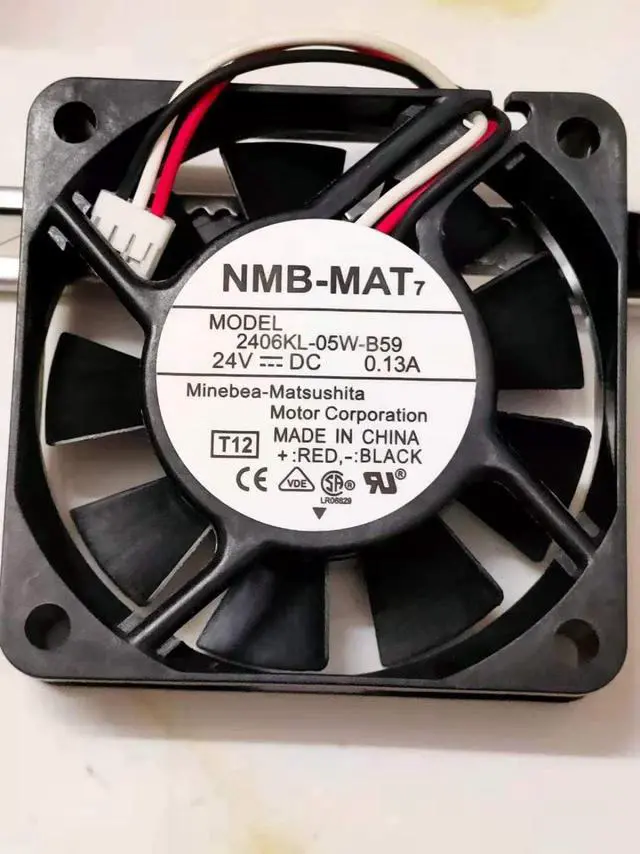 Alt view image 2 of 4 - Jason L Terry 2406KL-05W-B59 NMB 24V 50mm Fan - 6015 0.13A 6CM 3-Wire Inverter Cooling Fan