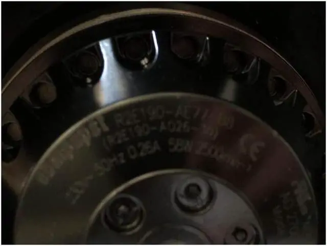 Alt view image 3 of 3 - Ebmpapst R2E190-AE77-B8 M2E068-BF 230V 0.27A Backward Centrifugal Fans for Siemens Special
