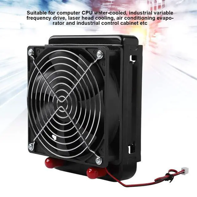Alt view image 3 of 7 - 120MM CPU Water Cooling Radiator, Computer CPU Cooler with 10 Tubes, Pure Aluminum Heat Exchanger with 120mm Fan, Liquid Cooling System for PC Gaming, Industrial Control Cabinet an