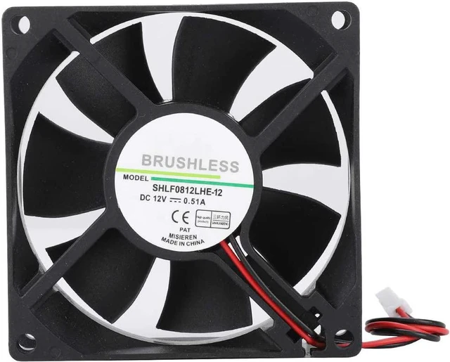 Main image of Computer Case Cooler, PC Case Cooling Fan DC12V 0.51A 8CM 2Pin Large Air Volume Cooling Fan Cooler Water Cooling Fan