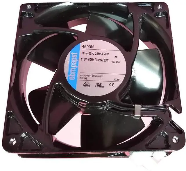 Alt view image 3 of 4 - Original New ebmpapst 4600N-466 Cooling Fan 120 X120X38mm All Metal High Temperature Resistance 115V 18W Axial Fans