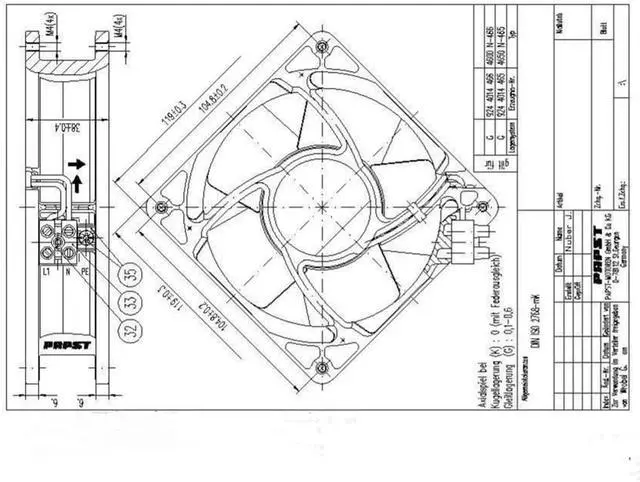 Alt view image 4 of 4 - Original New ebmpapst 4600N-466 Cooling Fan 120 X120X38mm All Metal High Temperature Resistance 115V 18W Axial Fans