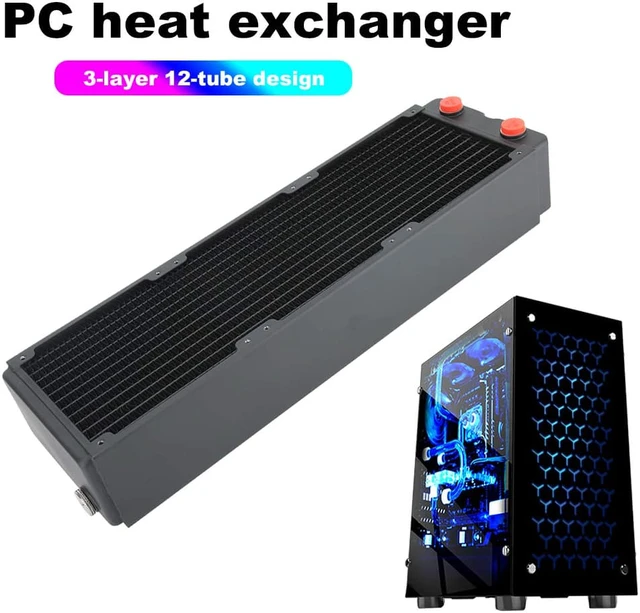 Alt view image 3 of 6 - Water Cooling Heat Sink, 3-Layer 65MM Copper Computer Heatsinks CPU Cooler for PC Accessory
