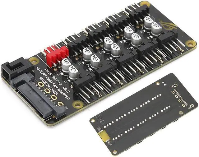 Alt view image 7 of 7 - Richer-R PWM Fan Hub Splitter, PH35 PWM Fan HUB Motherboard Desktop PC Controller Adapter,CPU PWM Fan Controller Hub PWM Case Fan Splitter Support 3Pin 4Pin(ph35)