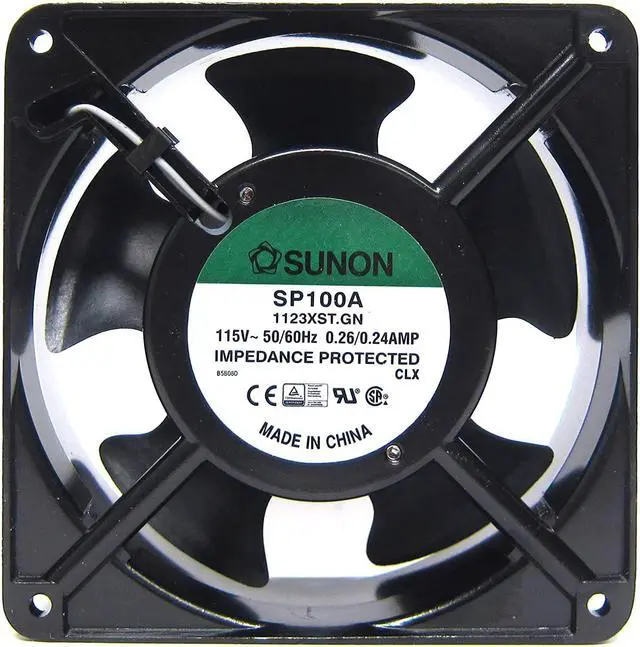 Main image of for Sunon SP100A-1123XST.GN 115 Volt AC 120x120x38mm AC Fan Ball 117 CFM 50dB