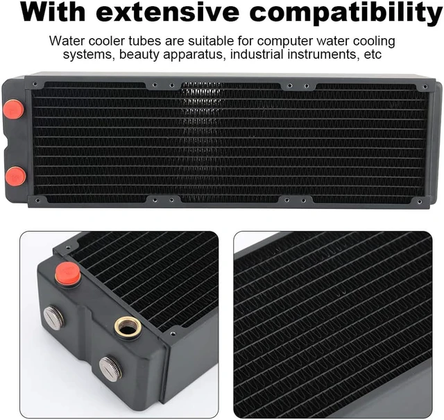 Alt view image 5 of 6 - Water Cooling Heat Sink, 3-Layer 65MM Copper Computer Heatsinks CPU Cooler for PC Accessory