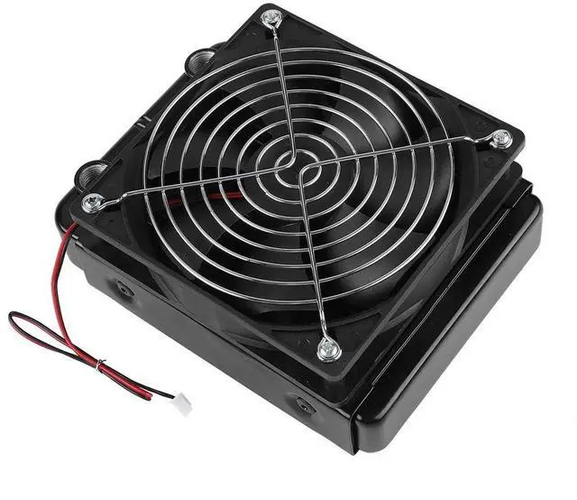 Alt view image 5 of 7 - CPU Water Cooling Radiator G1/4 Thread Heat Row Radiator with Fan 18 Tubes (120mm)