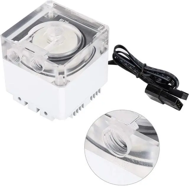 Main image of Luqeeg Computer Water Pump Powerful Heat Dissipation 800LH 3.5 Meters Pump Head for Computer Water Cooling PC Tank 3000RPM (White)