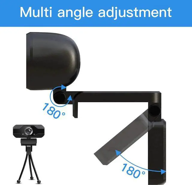 Alt view image 7 of 7 - 1080P HD Webcam with Microphone,USB Streaming Computer Webcam for Laptop Desktop Video Conferencing Calling,Play and Plug,for Skype/Zoom/WeChat/FaceTime