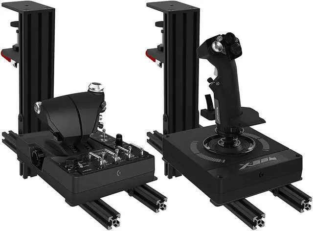 Alt view image 7 of 7 - Hikig 2 Set The Desk Mount for The Flight Sim Game Joystick, Throttle and Hotas Systems Compatible with Logitech X56, X52, X52 Pro, Thrustmaster T-Flight Hotas,Thrustmaster T.16000M, Thrustmaster TCA